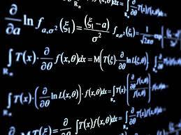 Equations on the blackboard.